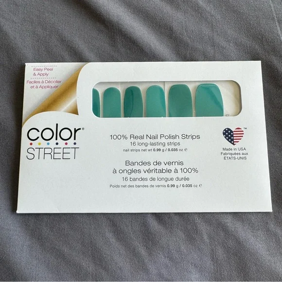 *Retired* Color Street: Brave and Bold | Teal Blue Shimmer Fall Summer Spring - Picture 3 of 10